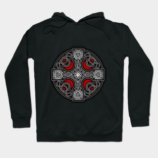 Celtic cross red Hoodie